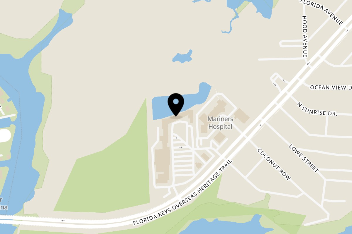 Map showing the location of J-Dao Sushi Thai on 91260 Overseas Hwy in Tavernier